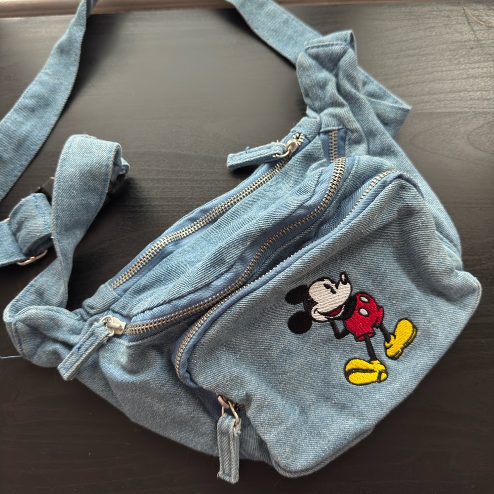 Mickey Mouse denim belt bag